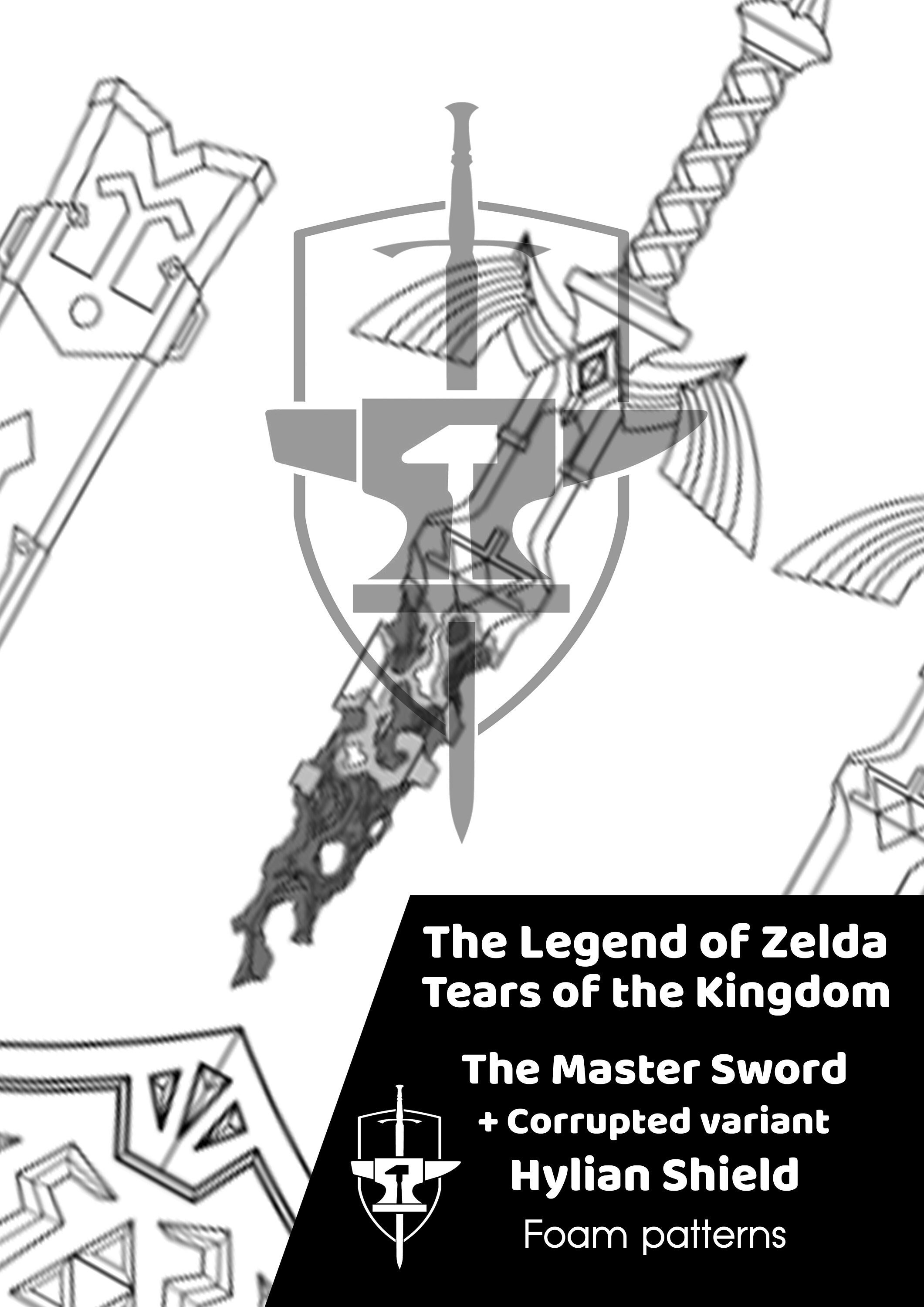Master Sword & Hylian Shield Foam Patterns (PDF) - Etsy