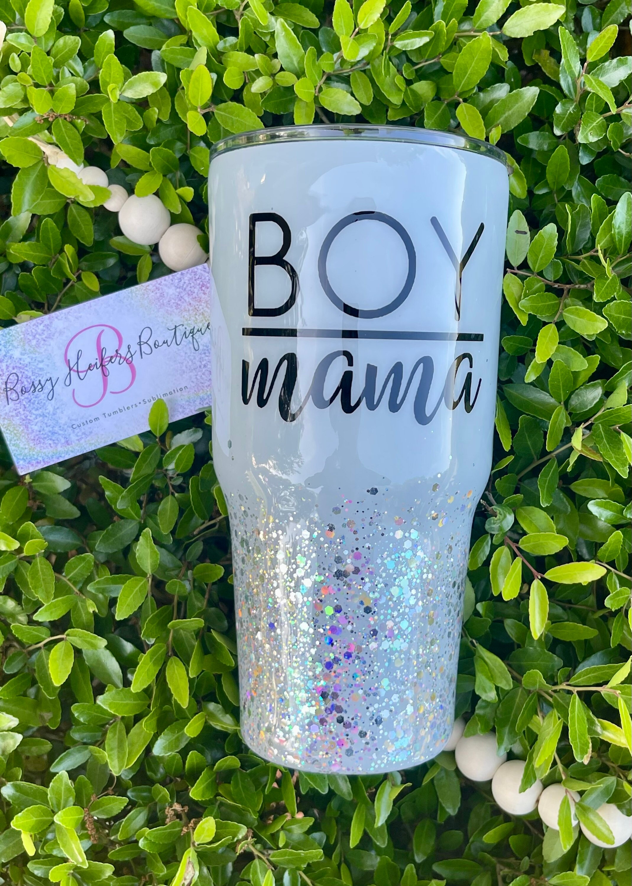 Textured Tumbler (Blue/Mint Gradient) - Boy Mama