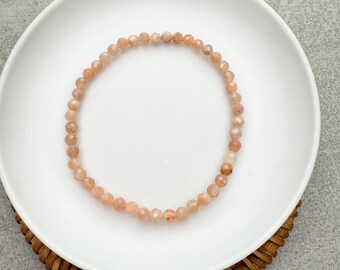 Orange Moonstone Stretch Bracelet