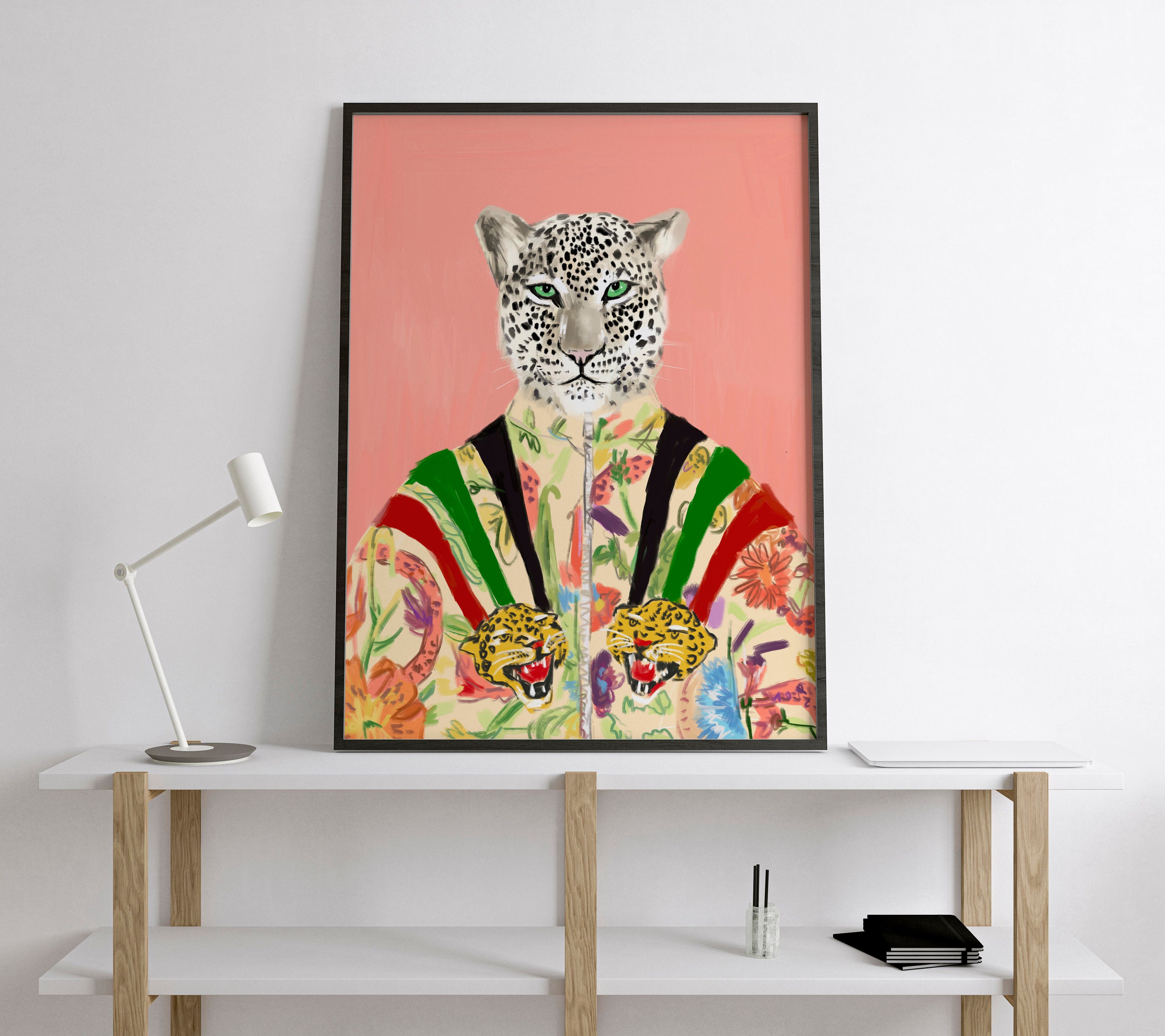 Luxury Fashion Leopard Poster Luxury Fashion Designer - Etsy