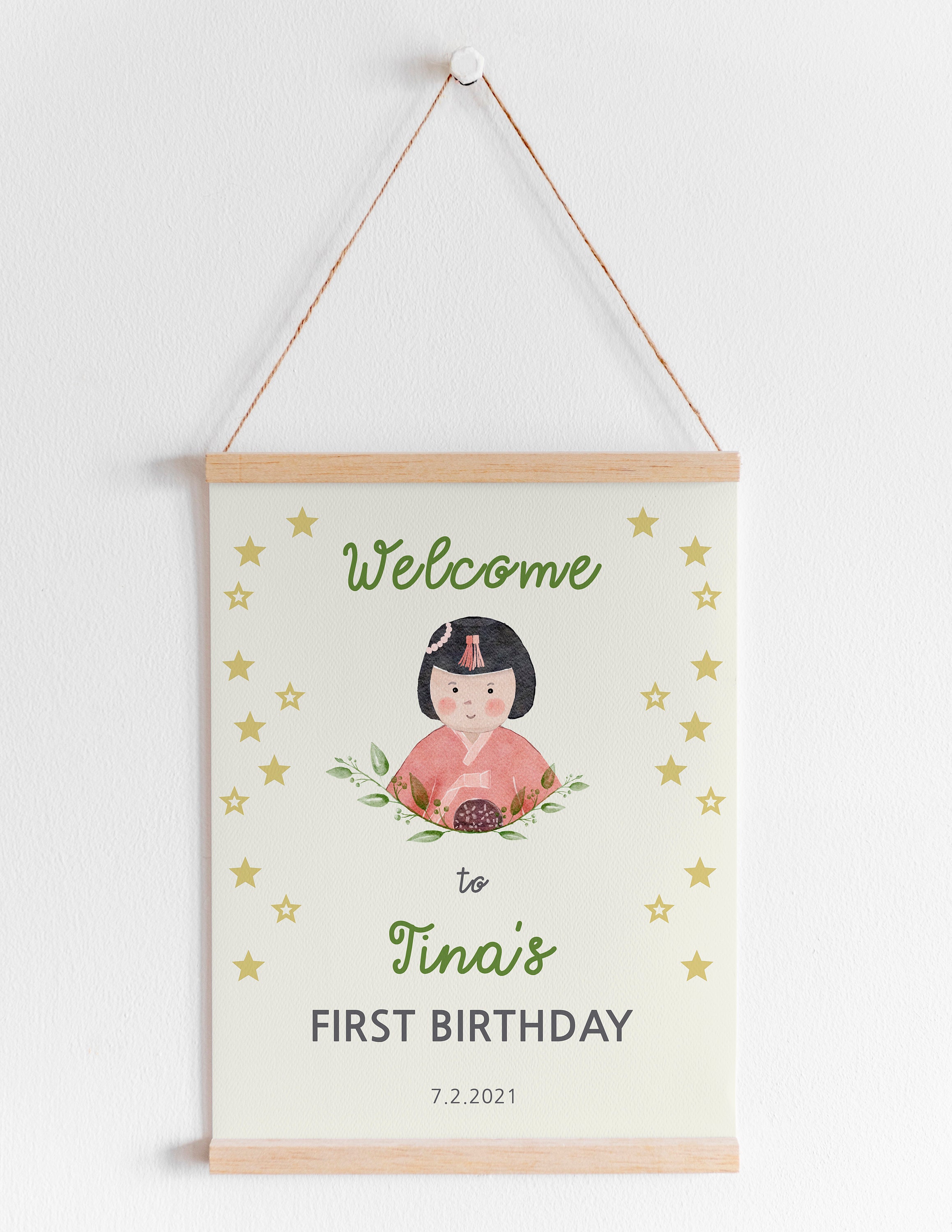 Doljabi SIGN Korean Baby First Birthday Digital Etsy
