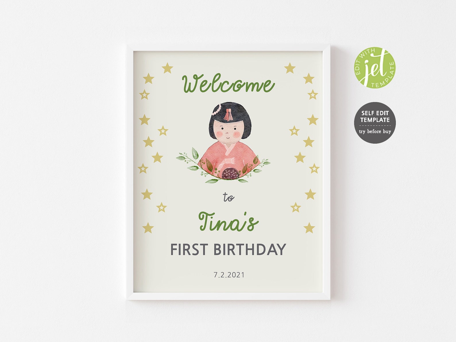 Doljabi SIGN Korean Baby First Birthday Digital Etsy