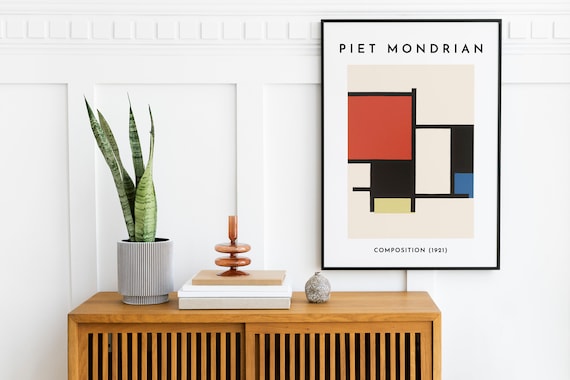 Composicion 1921/ピエト モンドリアン/ポスター Printable Digital Download, Mondrian Poster, Piet Mondrian