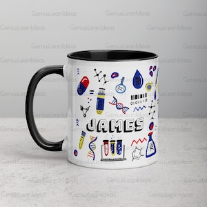 Genetics Biology Microbiology DNA Cellular Biochemistry Medicine Mug | Gift for Molecular Biologist Cup, Laboratory Mug, Lab Gift [M251]