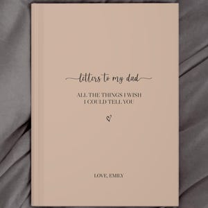 Cuaderno de cartas a mi papá
