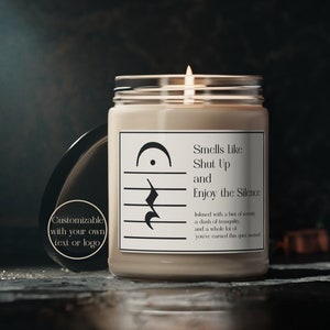Musical Sarcastic Funny Scented Candle, Gift for Musician Music Teachers Band Choir Directors