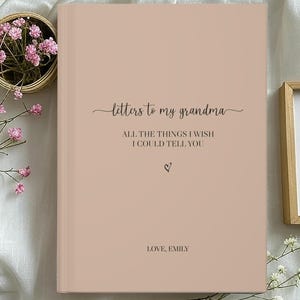 Diario de recuerdo de duelo personalizado 'Cartas a mi abuela'