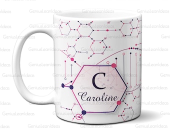 Taza de Bioquímica Personalizada: Regalo de ADN, Genética y Biología