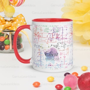 Tazza di fisica personalizzata: regalo per insegnante di scienze e ingegnere