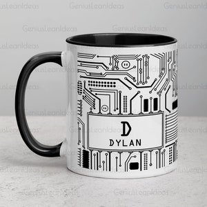 Gepersonaliseerde printplaatmok, cadeau IT-ingenieur