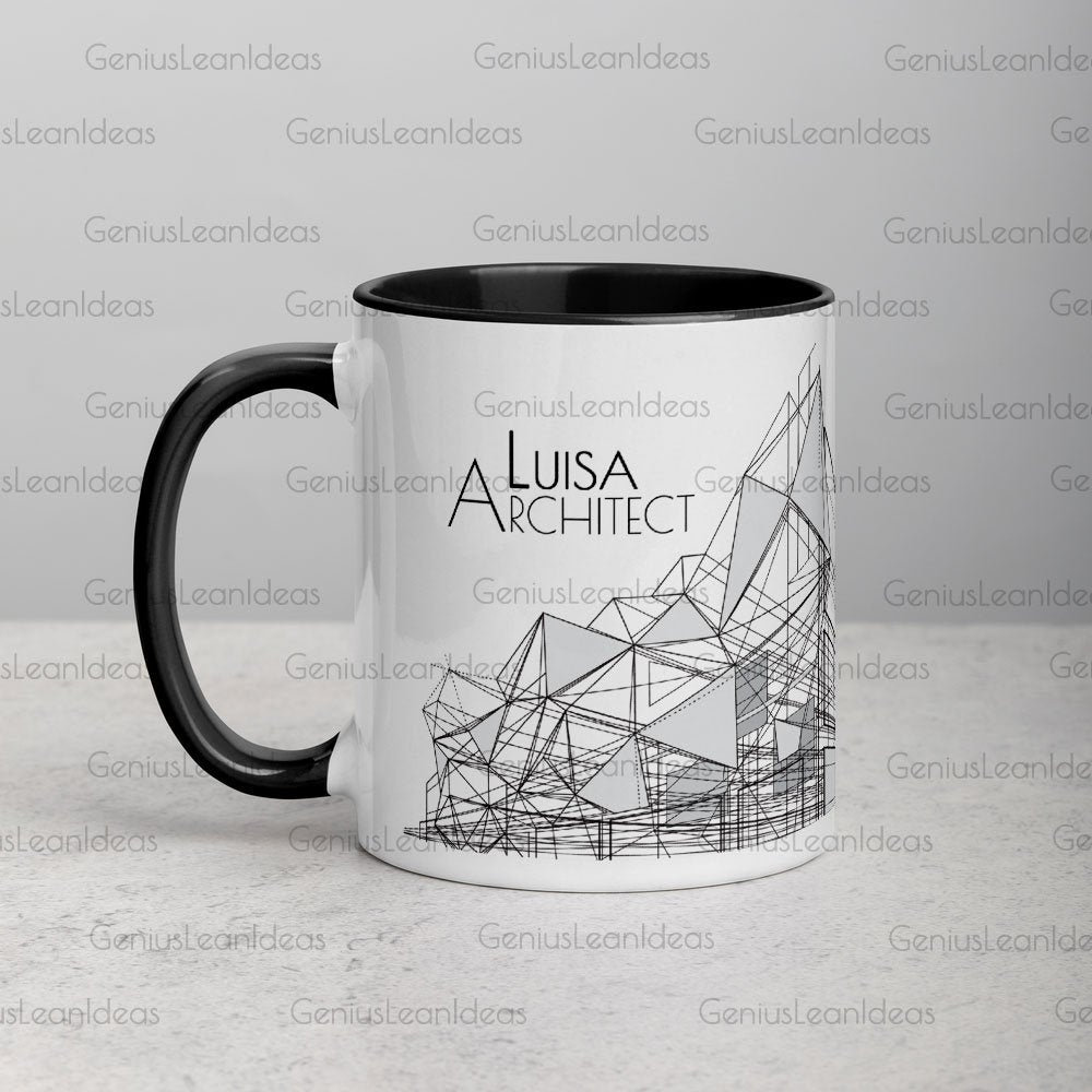 LolaPix Tasse pour Architectes. Cadeau pour architecte. Architects. Mug Rigolo. Mugs pour les travailleurs. 330ml Mug Basketball Entraîneur. 330ml Tasse d'architecte