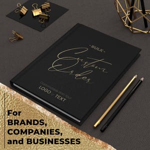 Company Logo Journals, Custom Branded Corporate Gifts for Clients, Bulk Notebooks for Events Conference