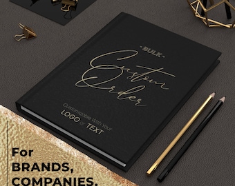 Company Logo Journals, Custom Branded Corporate Gifts for Clients, Bulk Notebooks for Events Conference