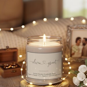 Personalized Wedding Gifts for the Couple - Custom Candles