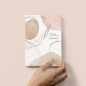 Personalize Reading Journal, Notebook Gift for Book Lovers