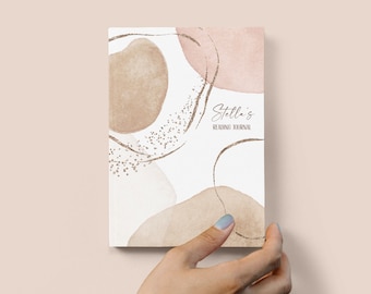 Personalize Reading Journal, Notebook Gift for Book Lovers