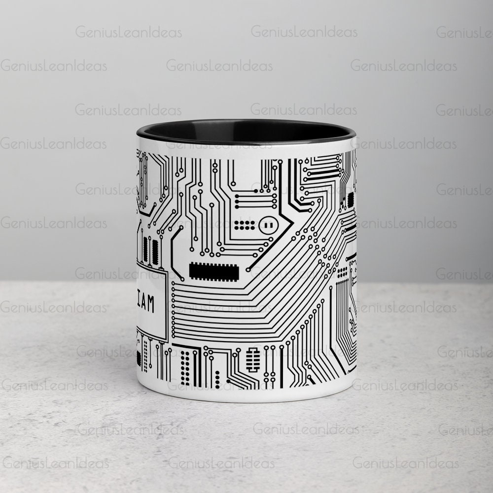 Personalized Circuit Board Mug, IT Engineer Gift - Etsy