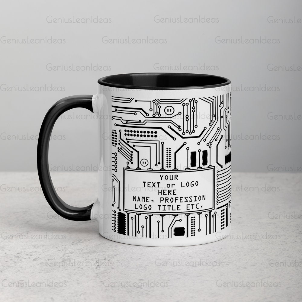 Personalized Circuit Board Mug, IT Engineer Gift - Etsy