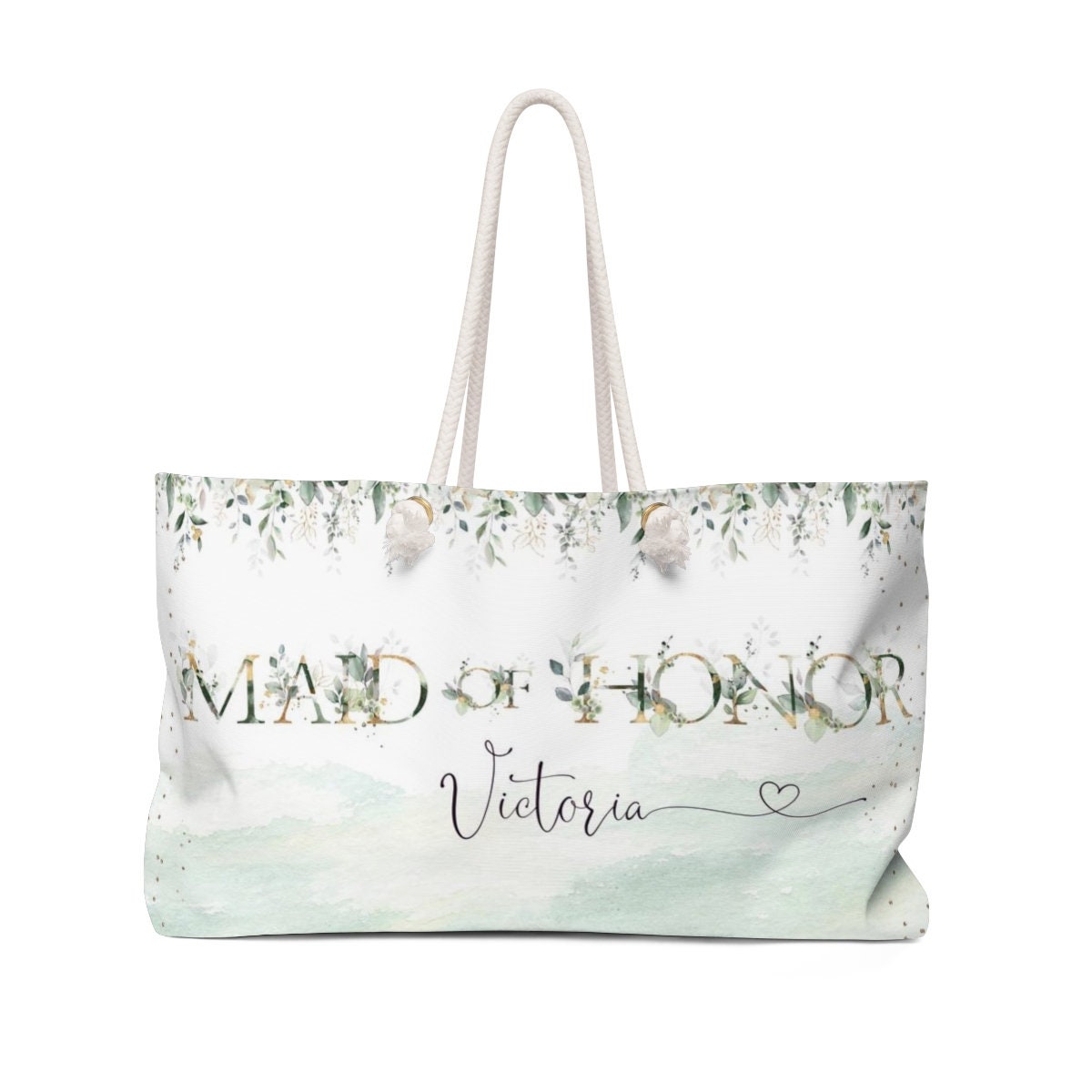 Borsa da weekend con monogramma, regalo per damigella d'onore, regalo per addio al nubilato, borsone da donna, borsa da palestra, borsa da campeggio, borsa da viaggio, borsone personalizzato - Italia