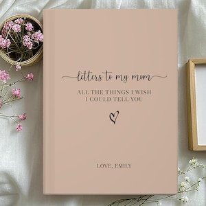 Diário personalizado 'Cartas para minha mãe'