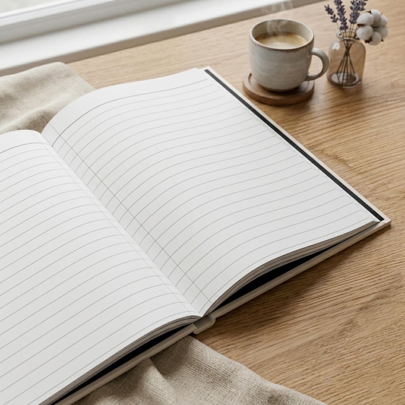 Quaderno con monogramma floreale: diario personalizzato, diario con nome personalizzato immagine 4