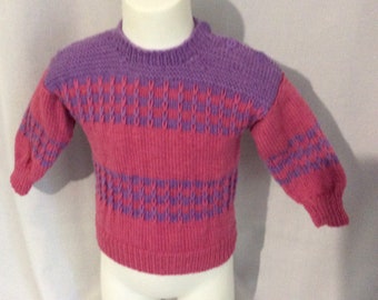 Children’s hand knitted jumper