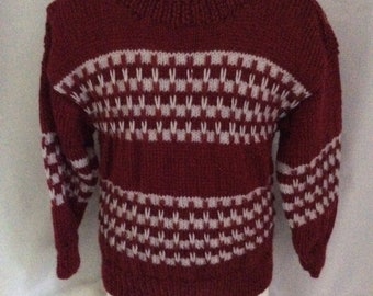 Children’s hand knitted jumper