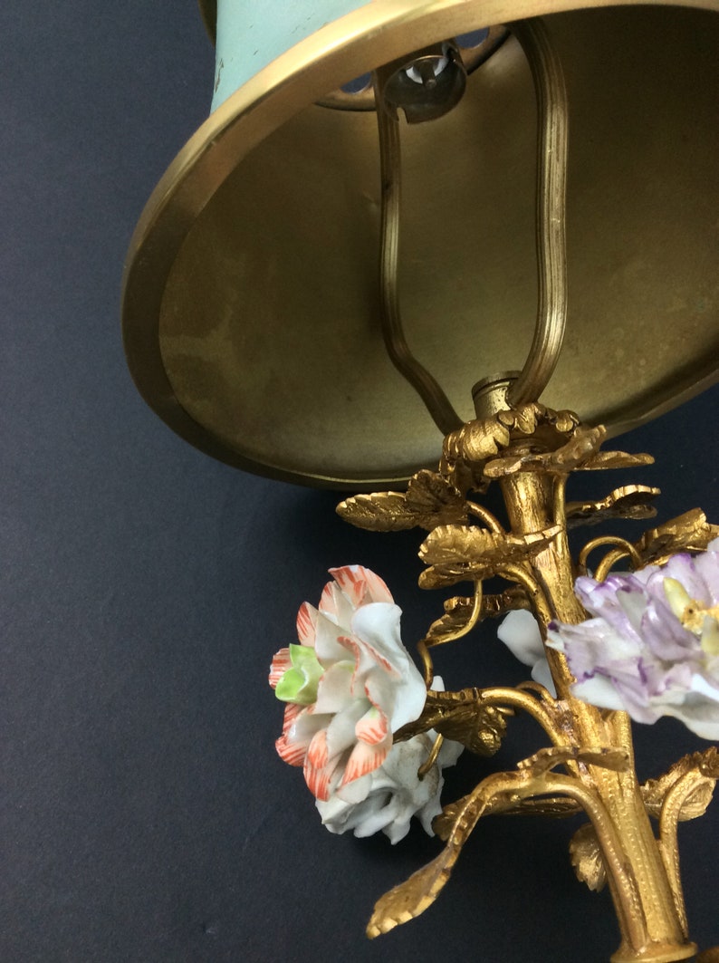 Antique French Table Lamp Light 19th Gilded Gilt Bronze Lampe Etsy