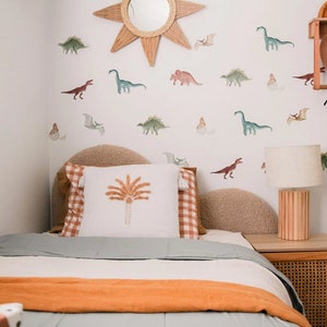 Watercolour Dinosaur Wall decals, Dino wall sticker, Boys wall decals, boys wall decor, dinosaur decor, dinosaur bedroom.