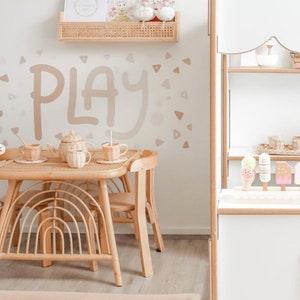 Spielen Wandtattoos, Wandtattoos Spielzimmer, Abnehmbare und Wiederverwendbare Stoff Wandaufkleber, Spielzimmer Wanddekor, Kinder Wandkunst,