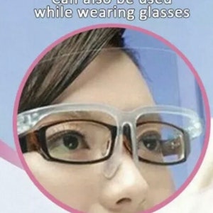 Celebrity face shield, Full set of Clear Face Shield, UPGRADED, Anti-fog, clear mask, Face shield with glasses ready to ship image 7