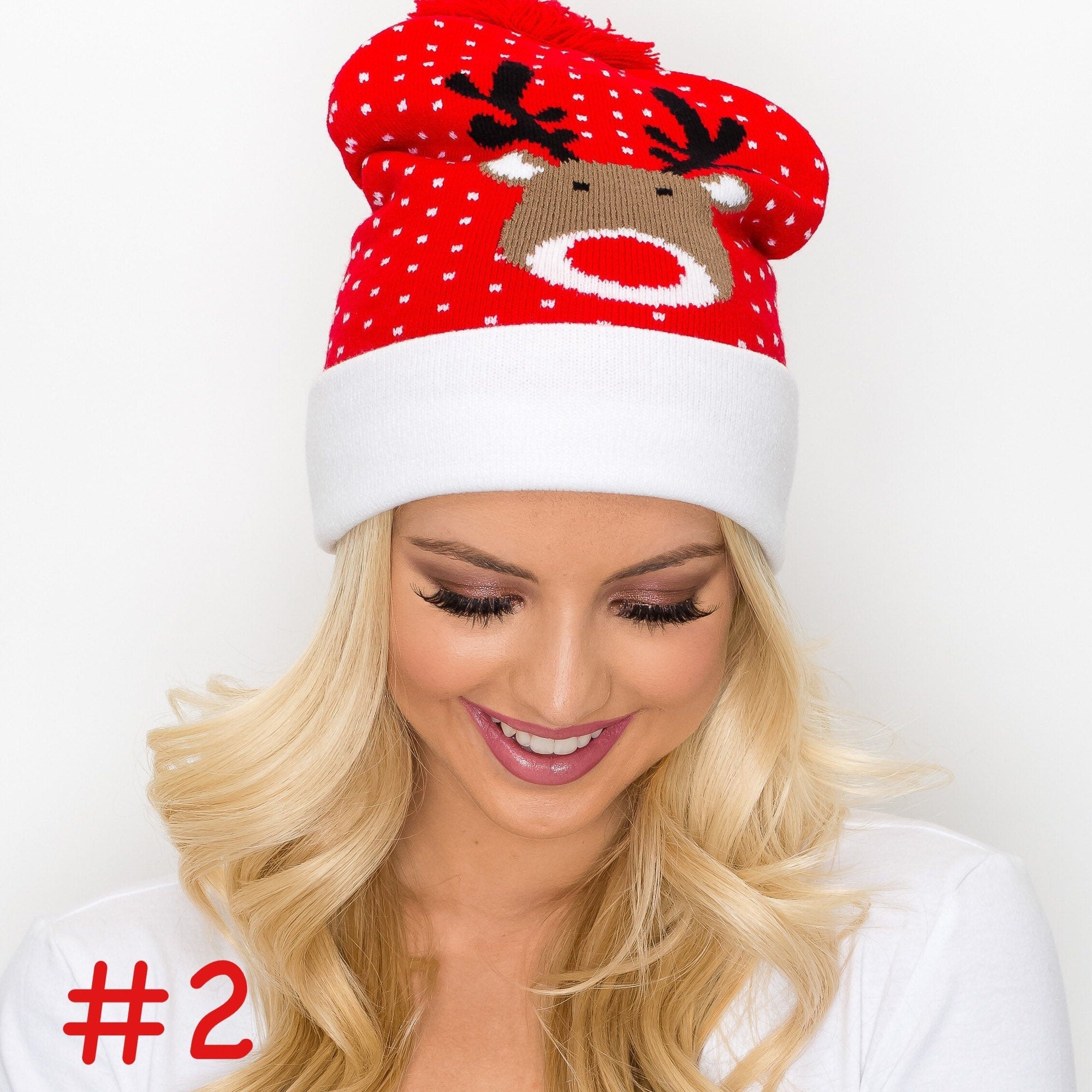 Christmas Beanie Christmas Hat Winter Hats Christmas Gift Etsy