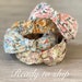 Liberty Vintage Cotton Knotted, Twisted, Flower, Pastel toned Floral print Hair band, Head band for women, gift Under 10 gift ideas for her 