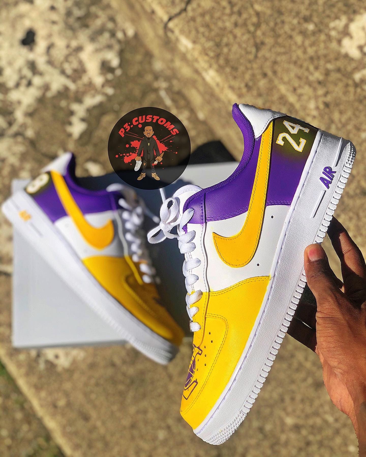 custom lakers af1