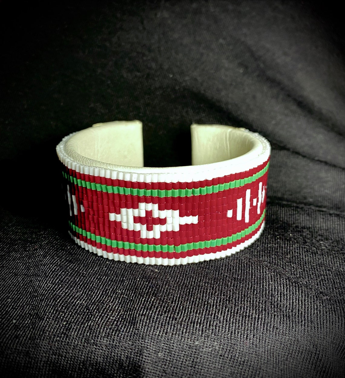 Navajo traditional sash belt beaded design cuff bracelets Etsy