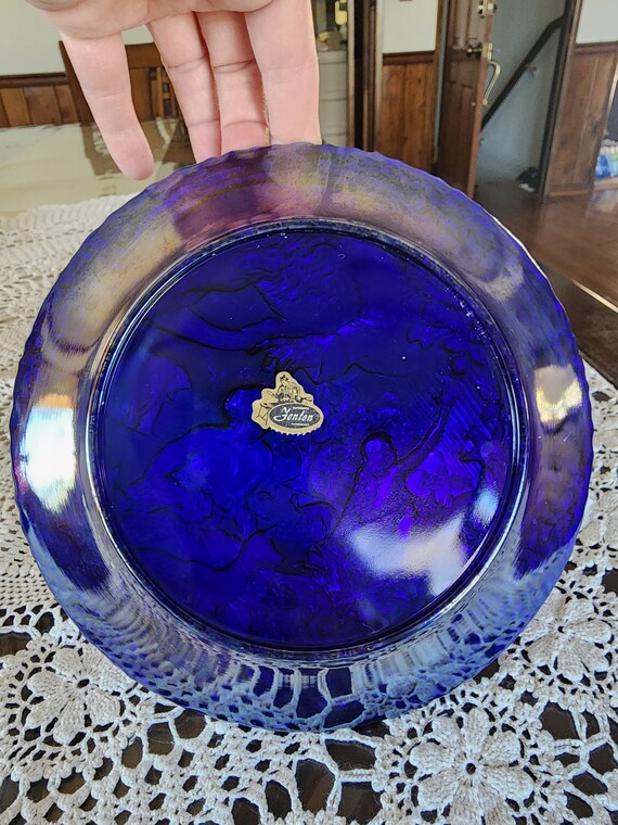 Vintage Fenton 1980's Carnival Glass Garden of Eden Plate - Etsy