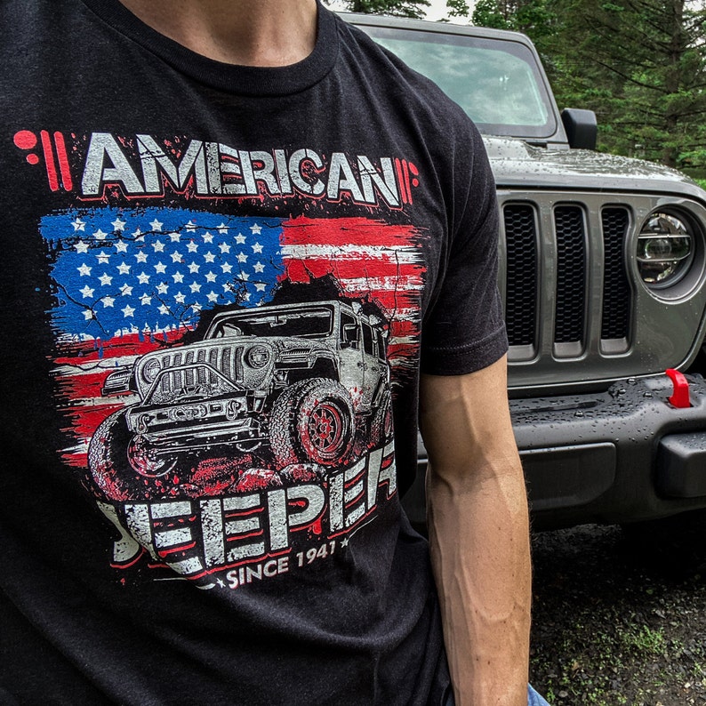 American Jeep Shirt Since 1941 Grunge Style Jeeper T-Shirt | Etsy