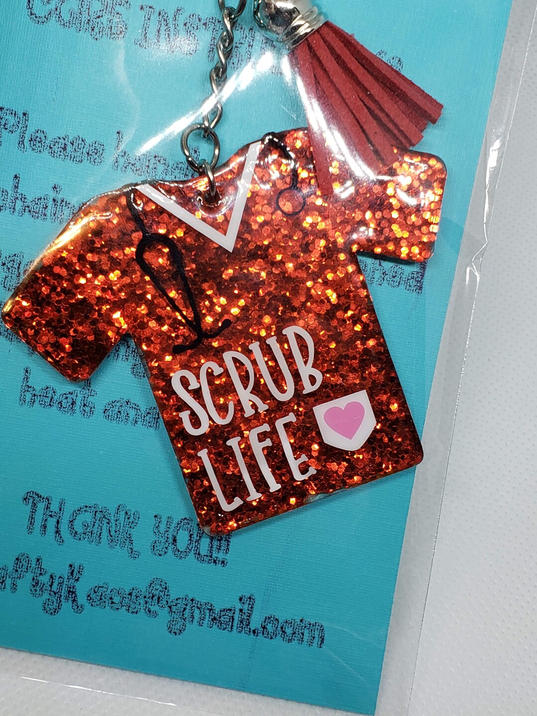 3'' Scrub Life Keychain Etsy