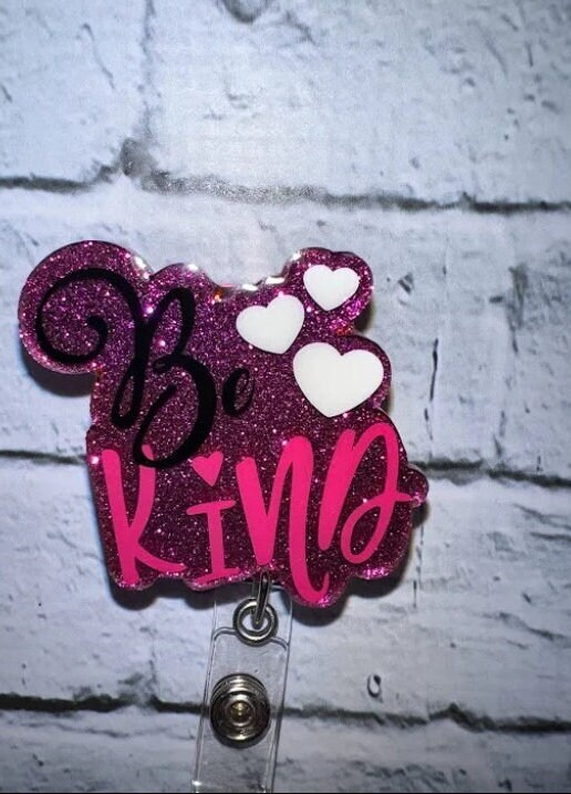 Be Kind Badge Reel, Badge Reels, Hearts, Positive Sayings, Teacher