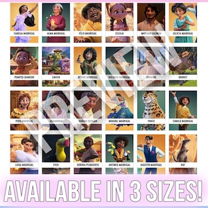 Guess Who Encanto SpielEinlagen Karten | Druckbare Guess Who | Digitaler Download