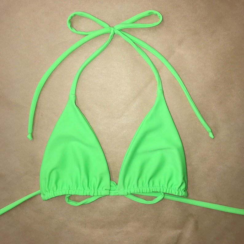 New Lime Swimwear Matte Tricot Fabric 4 way stretch by the Etsy