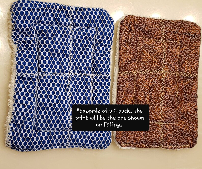 2 Custom Washable Sponges Unsponge reusable sponge mesh Etsy