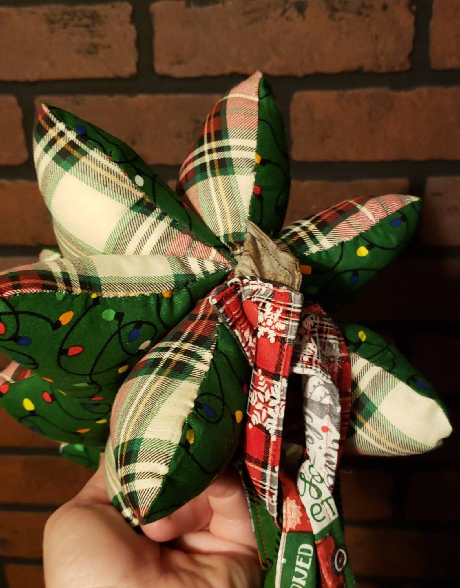 Days Till Christmas 3D Countdown Tree and Fabric Chain Rings With Snaps ...