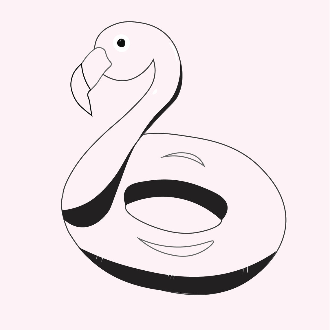 Rainbow Flamingo Floaties Clipart Icons 31 Colorful Flamingo Pool