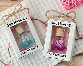 Hanging Car Diffuser, Rose Air Freshener, Hanging Car Diffuser, Car accessory for women, Home Diffuser, Hanging Fragrance Diffuser