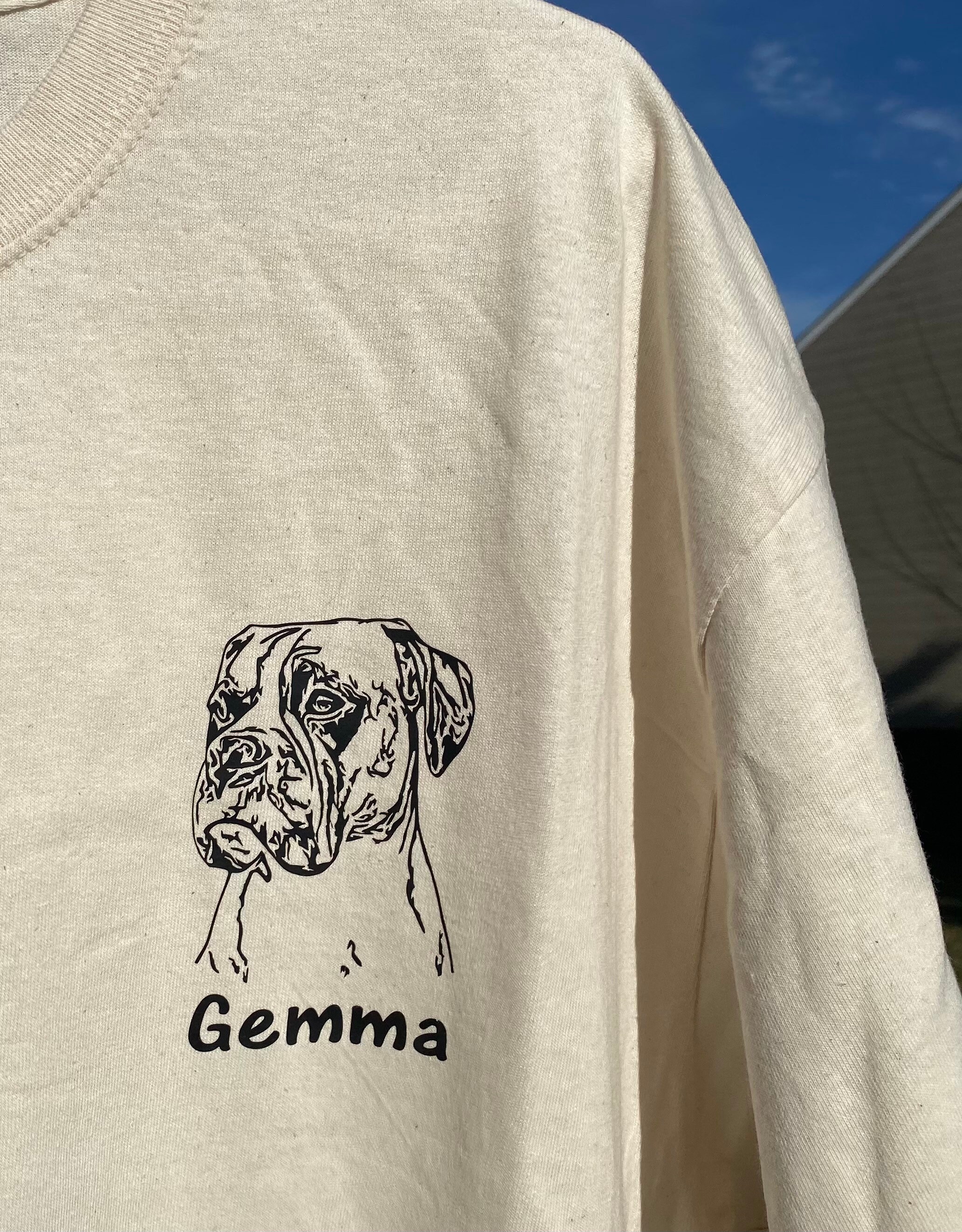 Custom Pet Portrait T shirt Personalized dog shirt tee Pet Etsy