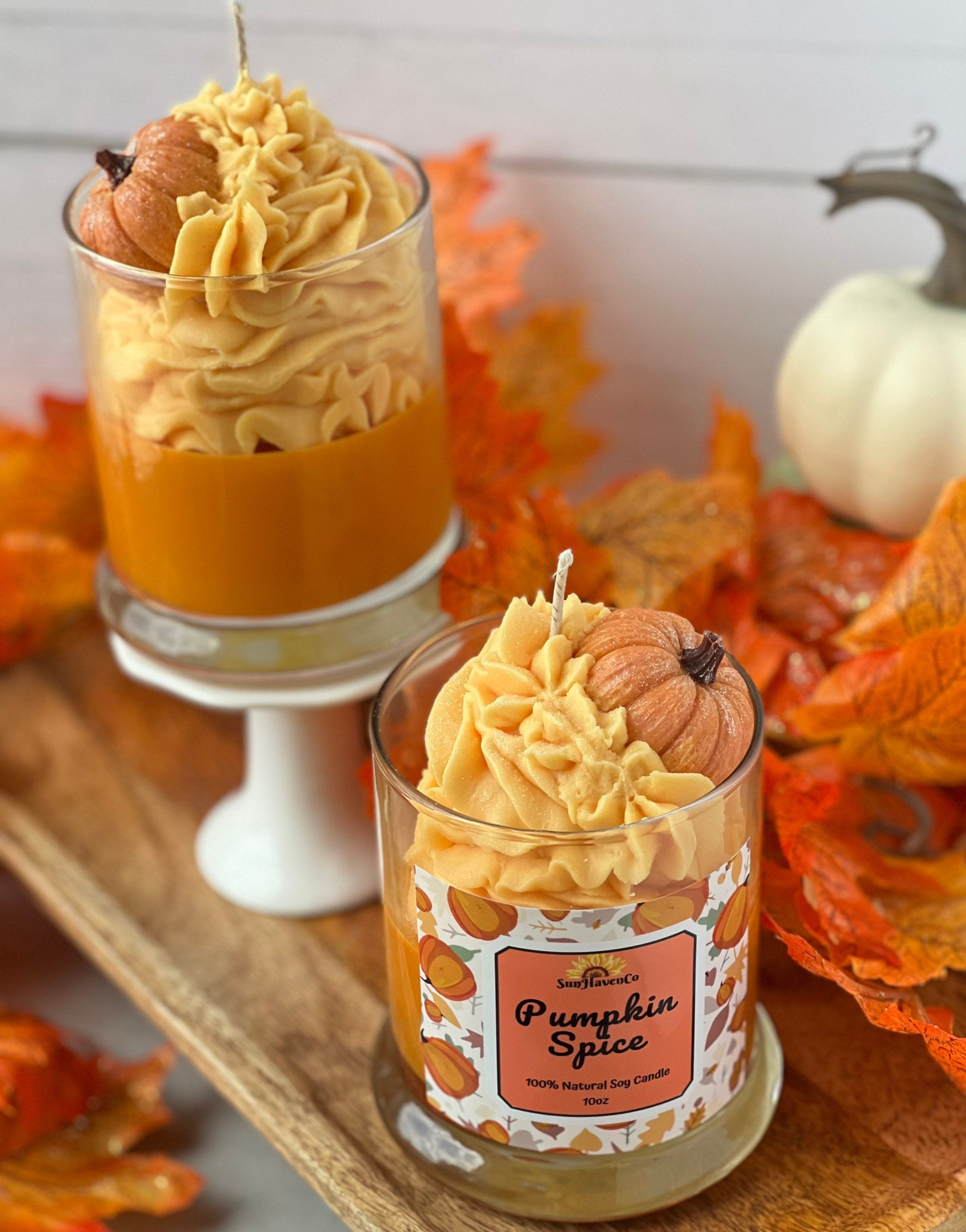 Pumpkin Spice Soy Candle Fall Decor Candle Fall Dessert Etsy