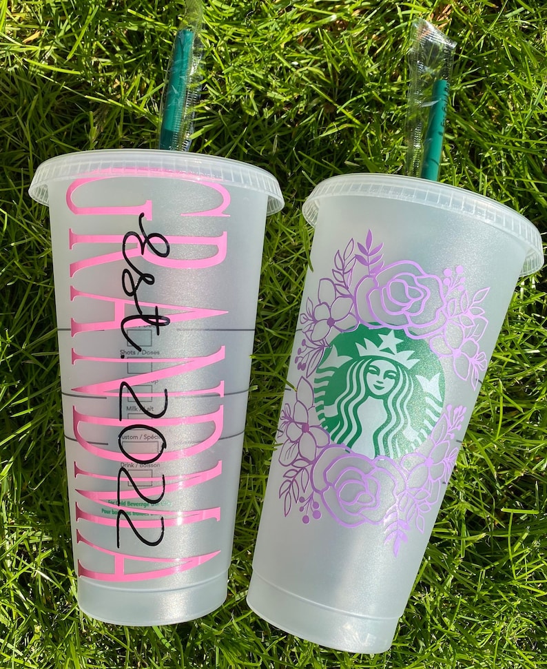 Custom Girl Starbucks Cup, Personalized Tumbler cup with name, Custom Mom drinking Cup, Birthday Cup Gifts, Personalized Mom Gift image 7