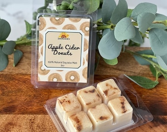 Apple Cider Donut Fall Wax Melts, Clamshell Wax Cubes, Winter Wax Tarts, Wax melt cubes for warmer, Natural Wax Tart Melts