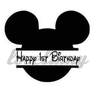 Mickey 1st Birthday INSTANT DOWNLOAD